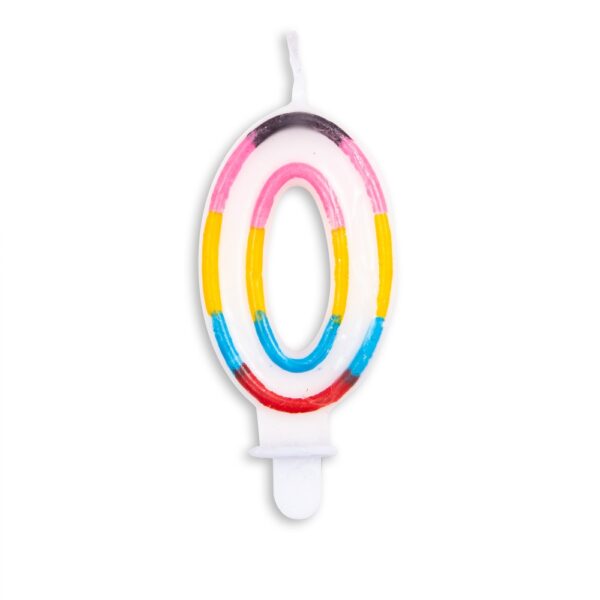 Cake candle multicolour nr. 0
