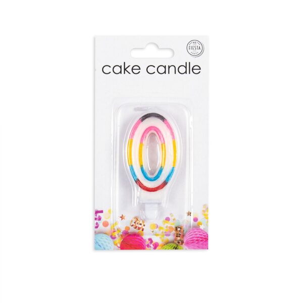 Cake candle multicolour nr. 0 - Image 2