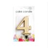 Cake candle metallic gold nr. 4 - Image 2