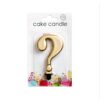 Cake candle metallic gold nr. 0 - Image 2