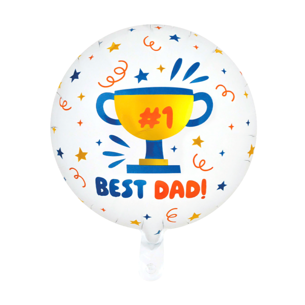 Foilballoon 18" round - 'Best dad'