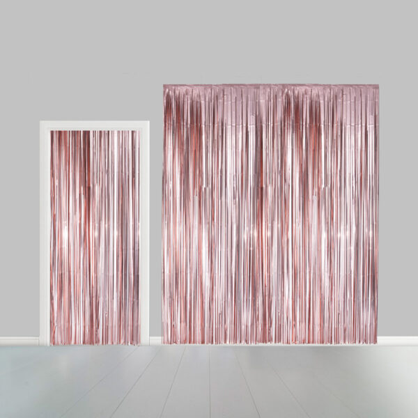 Party Curtain 100x240cm rose gold