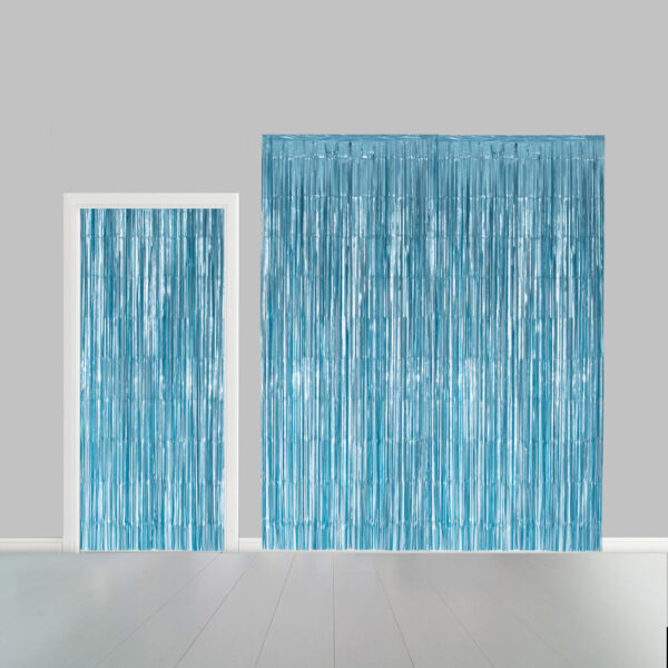 Party Curtain 100x240cm baby blue