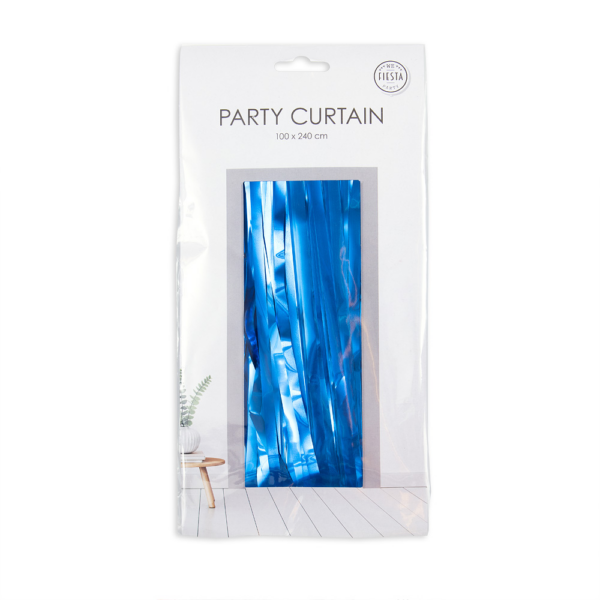 Party Curtain 100x240cm blue - Image 2