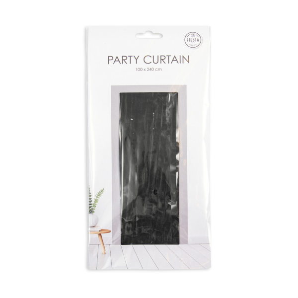 Party Curtain 100x240cm black - Image 2