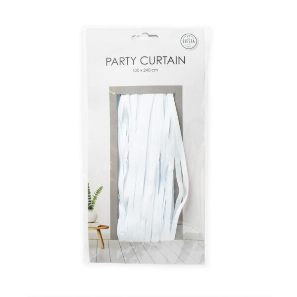 Party Curtain 100x240cm white - Image 2