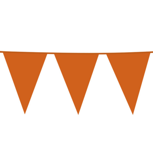 Giant bunting PE 10m orange size flag: 30x45cm