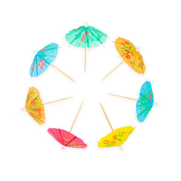 12 Parasol picks paper mixed - Image 2