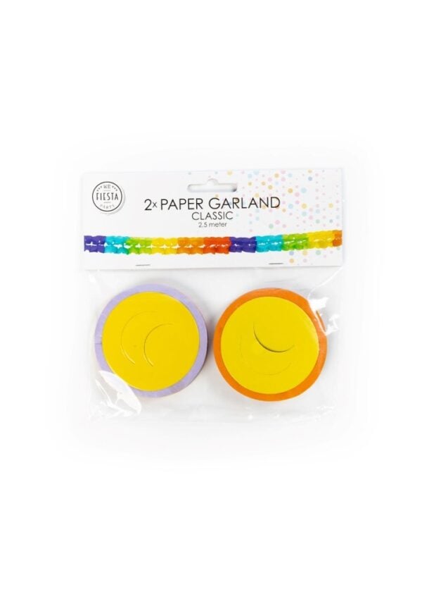 2 Paper Garlands Classic 2,5m