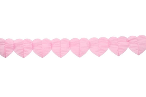 Paper Garland Heart Baby Pink 6m - Image 2