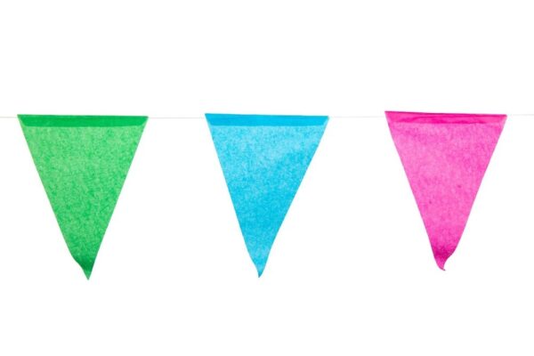 Bunting Paper 10m multicolor flag - Image 2