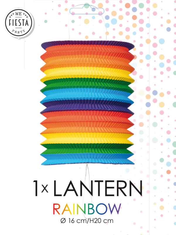 Paper lantern Rainbow D16cm - Image 2