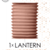 Paper lantern Rose gold metallic D16cm - Image 2