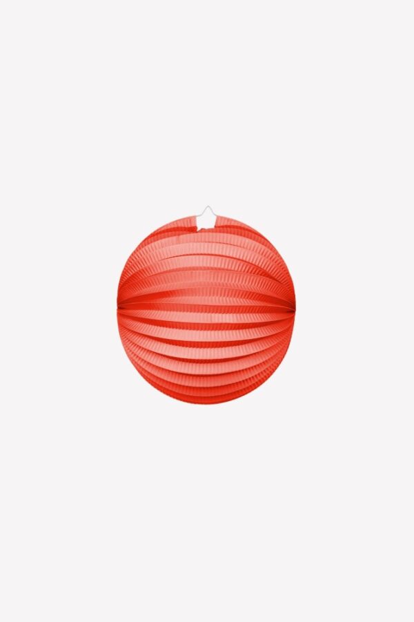 Paper lantern round Red D25cm