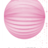 Paper lantern round Pink D25cm - Image 2