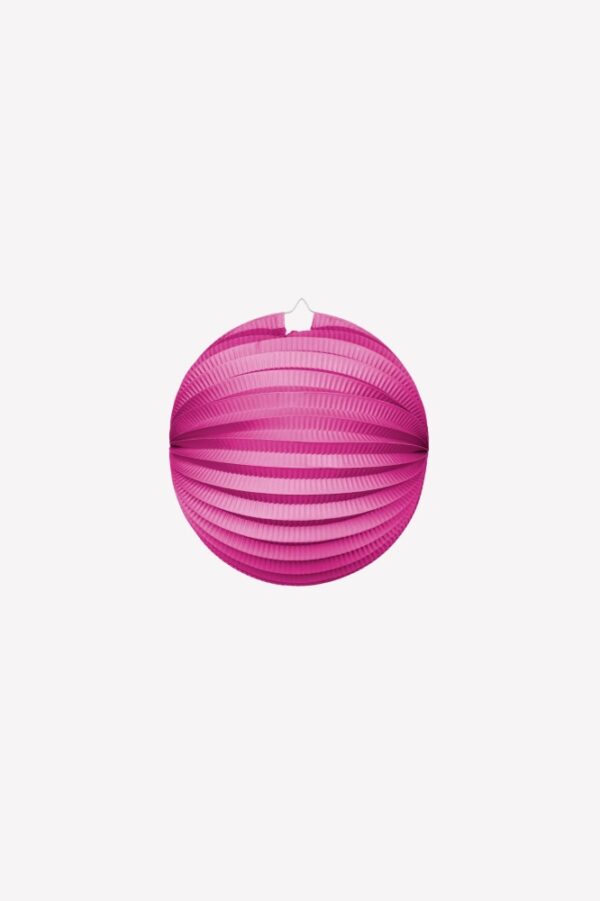 Paper lantern round Hot pink D25cm