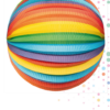 Paper lantern round Rainbow D25cm - Image 2