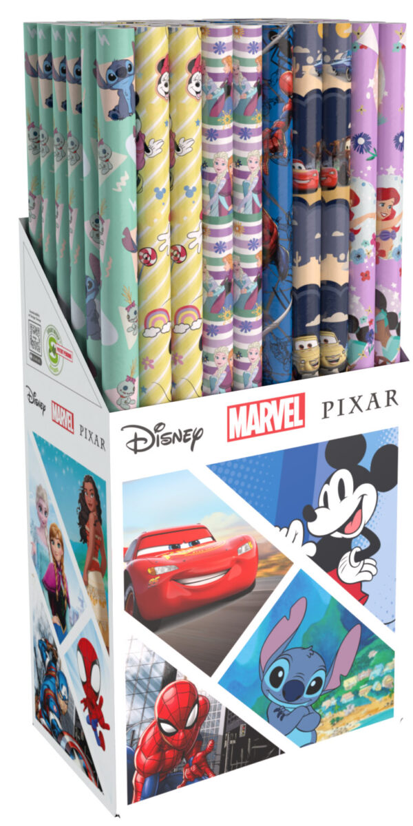 Paper Giftwrap, 70 x 200cm - Disney - Marvel - Pixar - Image 2