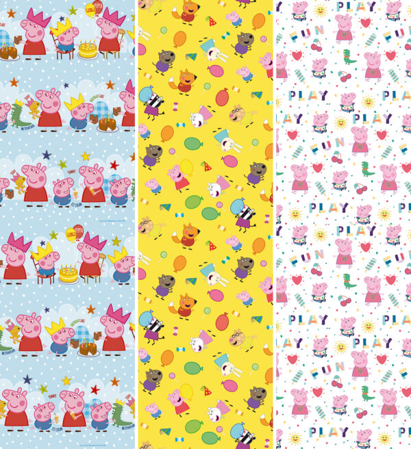 Paper Giftwrap, 70 x 200cm - Peppa Pig - Image 3