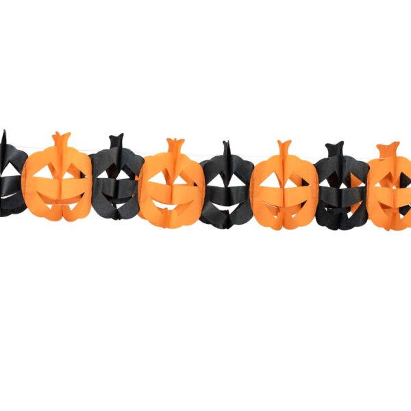 Paper Garland pumpkin 6m