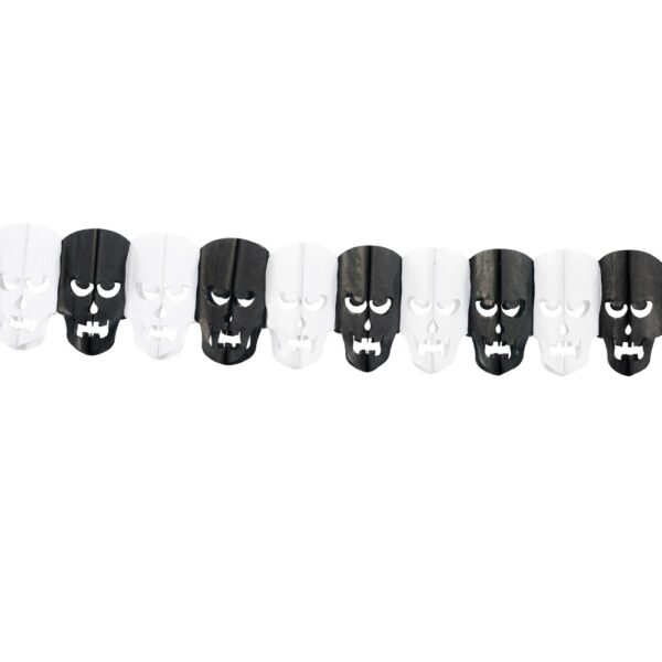 Paper Garland skulls 4m
