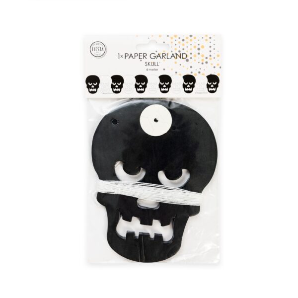Paper Garland skulls 4m - Image 2