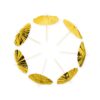 10 Parasol picks metallic gold - Image 3