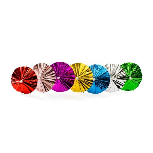 10 Parasol picks metallic mixed