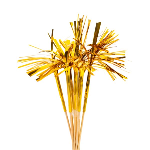 10 Foil picks gold 24cm
