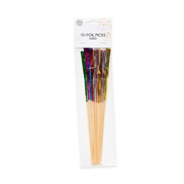 10 Foil picks 24cm mixed - Image 2
