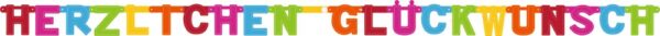 Letterbanner Herzlichen Glückwunsch