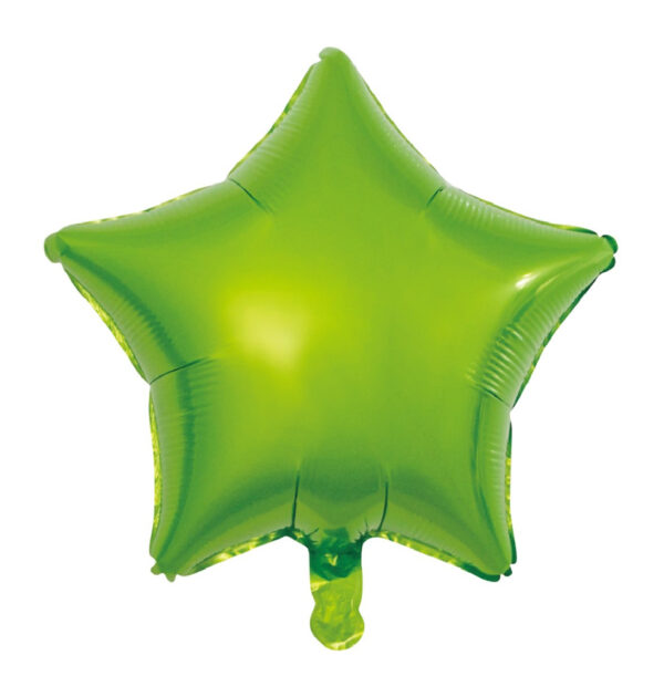 Foilballoon heartshape 18'' light green bulkpacked