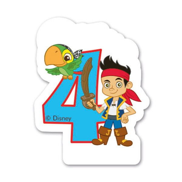 Cake candle Birthday nr. 4 - Captain Jake
