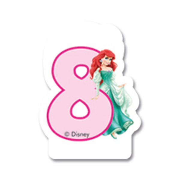 Cake candle Birthday nr. 8  - Princess Dreaming