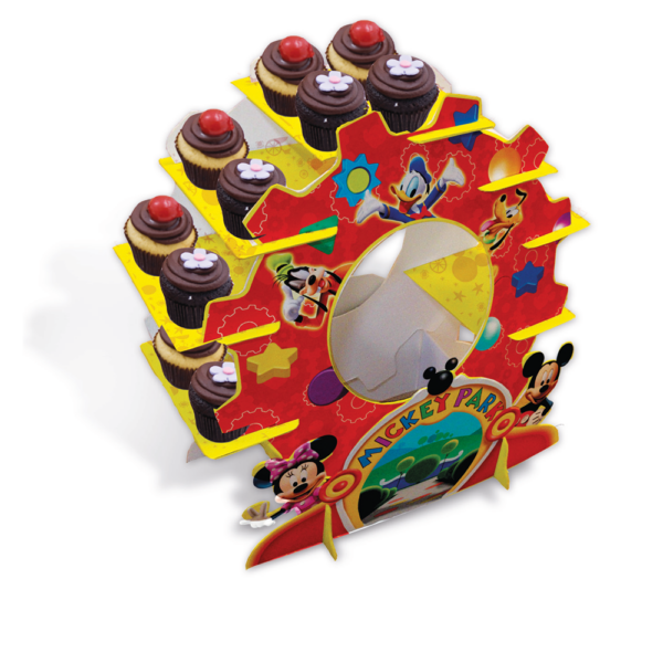 1 3D Cupcake Stand - Playful Mickey