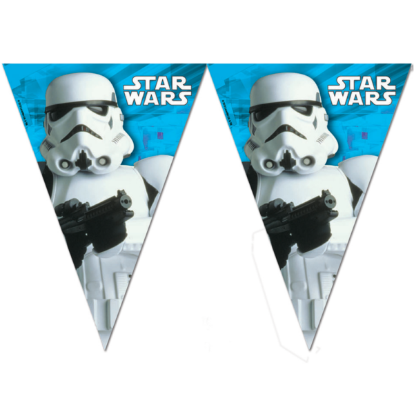 1 Triangle Flag Banner (9 flags) - Star Wars Final Battle