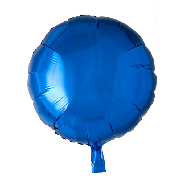 Foilballoon round 18'' navy blue singlepacked