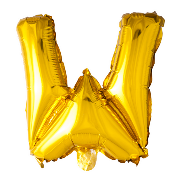 Foilballoon 40'' W gold
