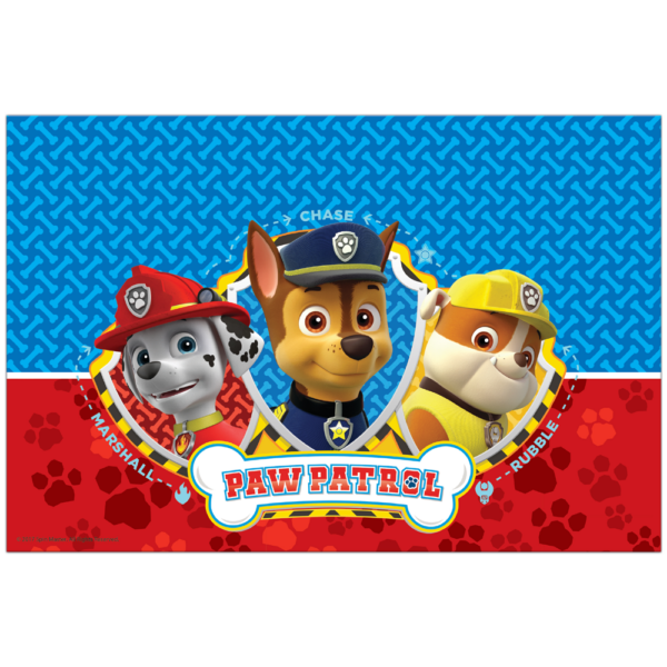 1 Plastic Tablecover 120x180cm - Paw Patrol Ready For Action