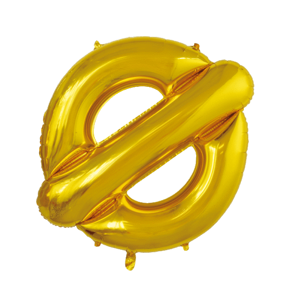 Foilballoon 40" Ø gold