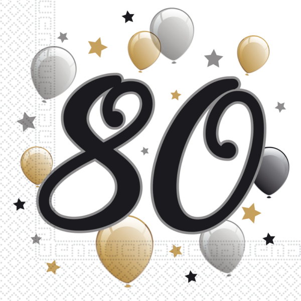 20 2-Ply Paper Luncheon Napkins 33x33cm - 80 - Milestone