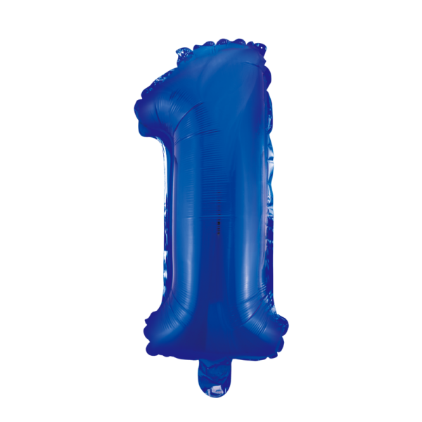 Foilballoon 16" no. 1 blue