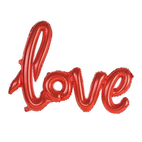 Foilballoon word 16" 'LOVE' red