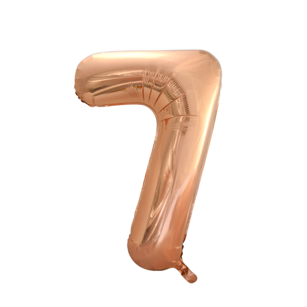 Rose Gold Number 2 Helium Foil Giant Balloon 86cm / 34 in