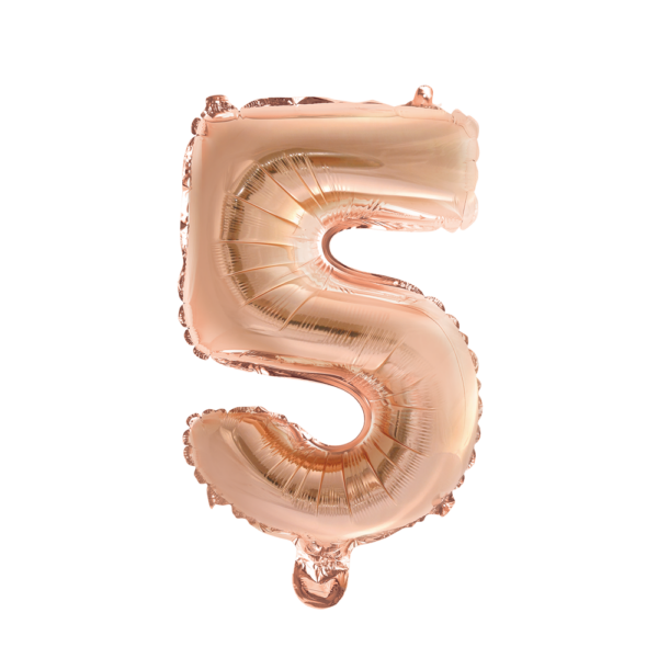 Foilballoon 16" no. 5 rose gold