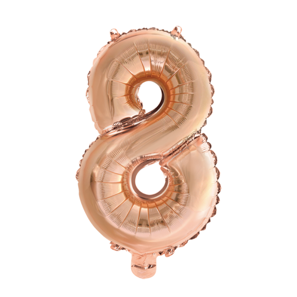 Foilballoon 16" no. 8 rose gold