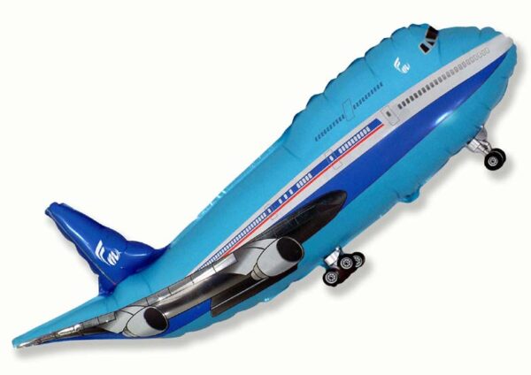 Foilballoon 20 x 39'' Plane blue
