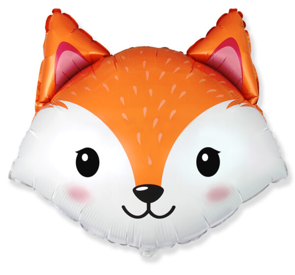 Foilballoon 24 x 25'' Fox head