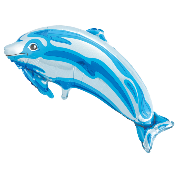 Foilballoon dolphin blue 80x48 cm