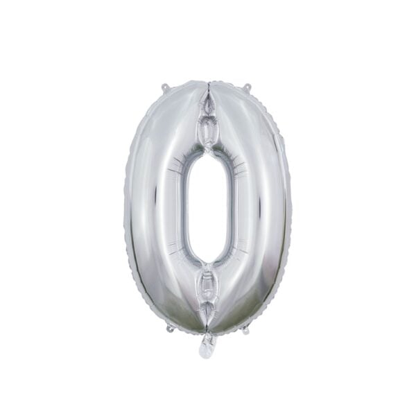 Foilballoon 26" No. 0 silver